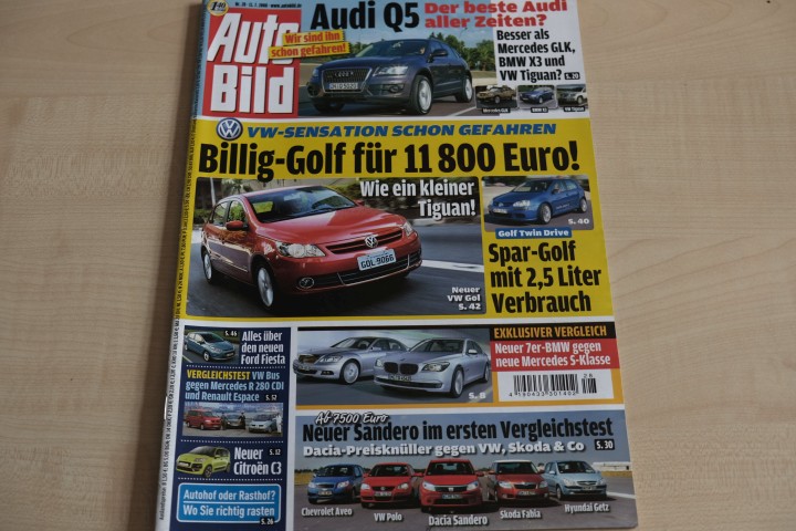 Deckblatt Auto Bild (28/2008)